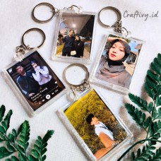 gantungan kunci foto custom gantungan kunci foto custom