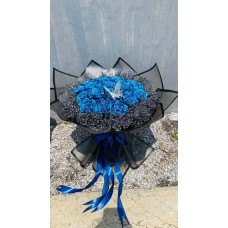 bucket bunga satin
